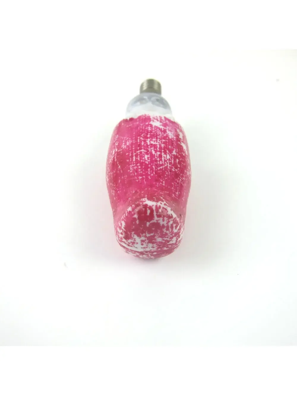 Vintage Christmas Figural Milk Glass Light Bulb C6 Baby in Red Stocking Japan